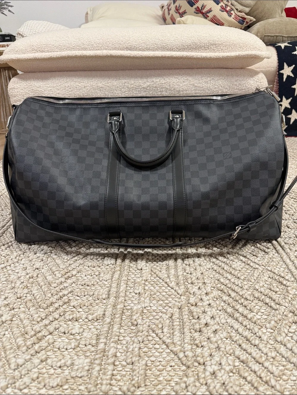Louis Vuitton Keepall 55 Damier Graphite